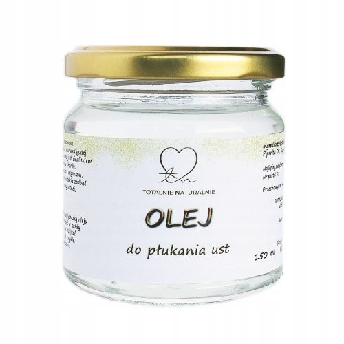 Hochwertiges Kokosöl-Mundspülöl mit ätherischen Ölen in Glasverpackung