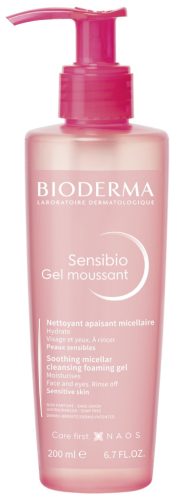 BIODERMA SENSIBIO GEL MOUSSANT - Sanftes Reinigungsgel für empfindliche Haut, 200 ml
