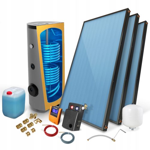  PREMIUM Solarset, Solarkollektor 3 x 2,0 mit 300 l Speicher