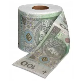  Toilettenpapier 100 PLN XL Geschenk Geburtstag 18 Hochzeit