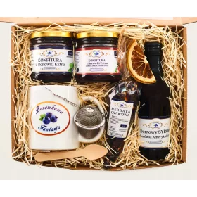   Geschenkkorb-Geschenkset für den Nikolaustag und den weihnachtlichen Marmeladentee