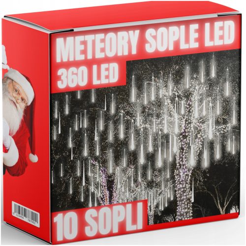  Iso Trade Eiszapfen-Weihnachtsbaumbeleuchtung 201 – 300 Lichter