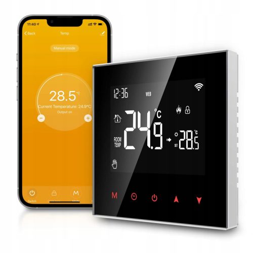  WiFi-Thermostat. Elektrische Fußbodenheizung