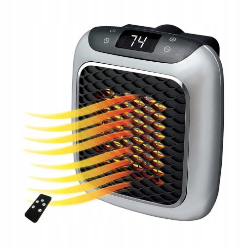  Tragbarer grauer Heizer mit Ventilator und Temperaturregelung