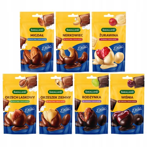 Exquisite Auswahl an Schokoladenüberzogenen Nüssen und Früchten - Ideal für Naschkatzen