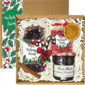    GESCHENK TEE SCHOKOLADENMARMELADE IN EINER BOX ALS WEIHNACHTSGESCHENK