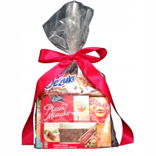  Geschenkpaket mit Lipton-Süßigkeiten und Früchtetee zum Nikolaustag