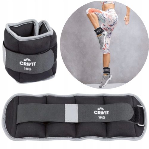  CRIVIT GEWICHTE MANSCHETTEN GEWICHT FÜR FITNESS-SPORT-ÜBUNGEN 2 STK. 1 kg