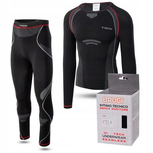  BRUGI HERREN-THERMOAKTIVES UNTERWÄSCHE-SET OBEN UNTEN FÜR DEN WINTER 4RCH-H8L
