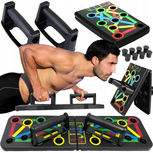  GROSSE BOARD-Griffe für Liegestütze. PUSH-UP-PLATTFORM 16in1 multifunktional