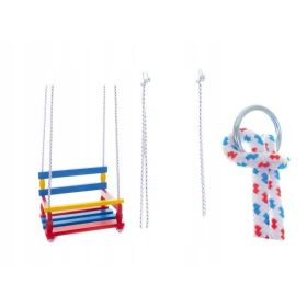  Teddies Holzschaukel bunt 38x30cm
