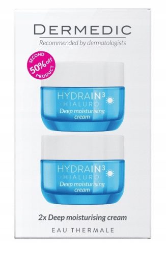 DERMEDIC HYDRAIN3 Intensiv Hydratisierender Creme 2x50ml Set