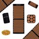  AKUPRESURE-MATTE XXXL ORANGE KISSEN-MASSAGE-SET