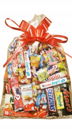  Großes Paket Süßigkeiten Wünsche Geschenk Geburtstag Riegel Weihnachtsmann Weihnachten