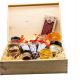  Weihnachtsgeschenkkorb mit Tee, Marmelade und einer Duftkerze