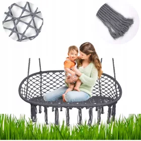    Zwei-Personen-Hängeschaukel Storchennest Bank Schaukel Boho Doppel XXXL