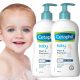 Cetaphil Baby 2in1 Waschgel & Shampoo mit Bio-Calendula, 2 x 400 ml