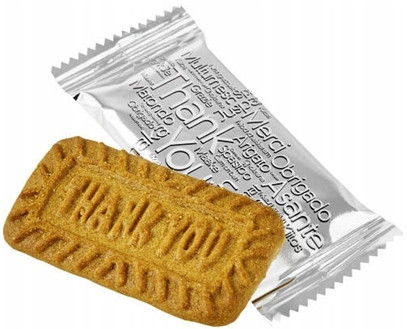 Rioba Thank You Karamellkekse 1200 g (200 Stück) - Perfekt für Büro & Gastronomie
