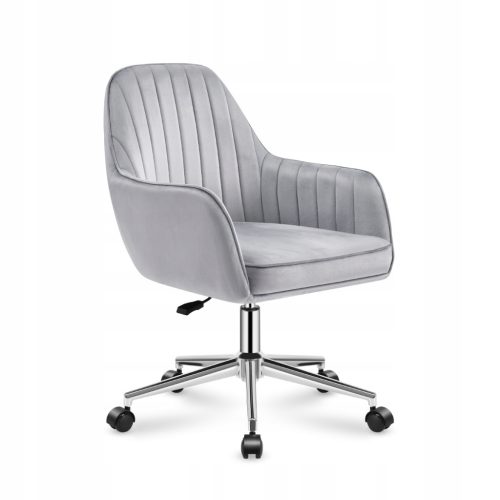  Samtdrehbarer Bürostuhl für das Büro-Wohnzimmer Mark Adler Future 5.2 Grau