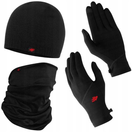  HERBST WINTER SET BANDANA HUT, HANDSCHUHE 4F UNISEX MÄNNER FRAUEN