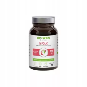   Biowen Q-folic Methyliertes Folsäure, 90 Kapseln für Veganer und Vegetarier