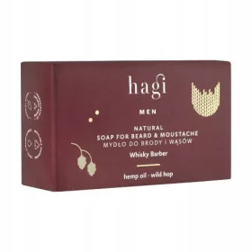    HAGI Whiskey Barber Naturseife für Bart und Schnurrbart Whiskey Barber 100g