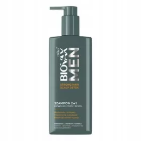    BIOVAX Men Strong Hair&Scalp Detox 2in1 Shampoo für Haare und Bart, 200 ml