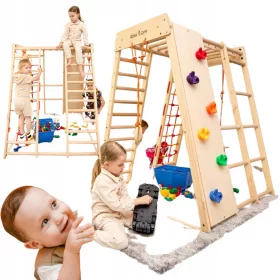    HOLZSPIELPLATZ FÜR KINDER FÜR HAUS UND GARTEN GROSSER SPASS FÜR KINDER 7IN1