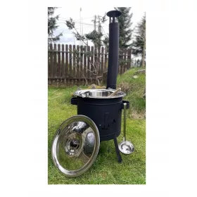    TOURISTEN-FELDKÜCHE fi36 + EDELSTAHLKESSEL 14 L + LÖFFEL + SCHÖPFKELLE