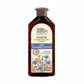    VENITA Salon Professional Shampoo mit Flachs für strapaziertes Haar 500 ml