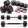  SET METEOR BUITUMIC DUMBS 2x15 mit Langhantel