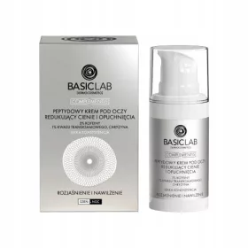    BasicLab Peptidcreme zur Reduzierung dunkler Augenringe, helle Konsistenz, 15 ml