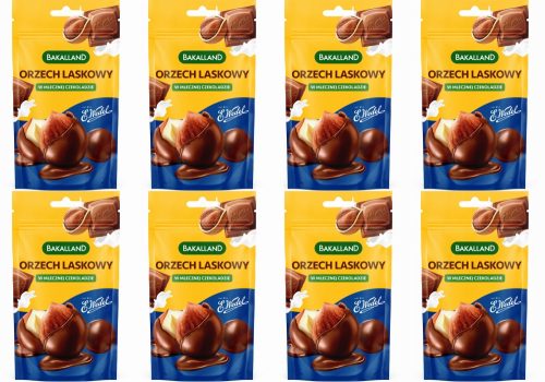 Bakalland Haselnüsse in Wedel Milchschokolade, 8er Pack, 72g