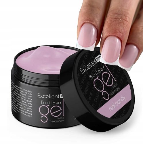  AUSGEZEICHNETES PRO BUILDER GEL AUFBAUGEL MIT THICSOTROPIE VON ECHTEN SÜSSIGKEITEN-ROUGE 50 g