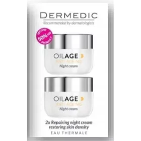   DERMEDIC OILAGE Reparatur-Nachtcreme für erneuerte Jugendlichkeit, 2x 50 ml