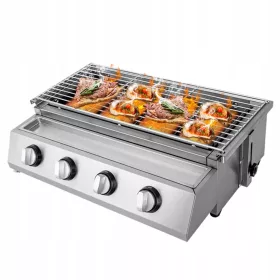  BBQ Propangasgrill, Gartengrill aus Edelstahl.