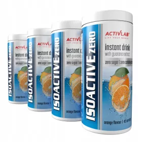   ISOACTIVE ZERO: Zuckerfreies Elektrolytgetränk mit Guarana-Extrakt, Orange-Geschmack