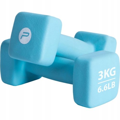  Hanteln aus Gusseisen, 2 x 3 kg, Neoprengewichte, Fitness-Hantel-Set, 6 kg