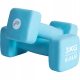  Hanteln aus Gusseisen, 2 x 3 kg, Neoprengewichte, Fitness-Hantel-Set, 6 kg