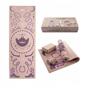  myga Cowgirl Yoga Set: Matte, Block, Gurt