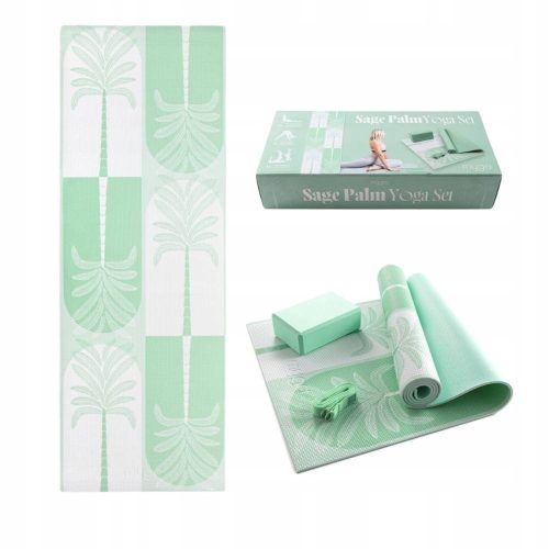  Myga Sage Palm Yoga-Set: Matte, Block, Gurt