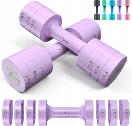  Sportneer Damaged Hantelset 1 Paar Gewichte 6 in 1 0,9-2,3 kg