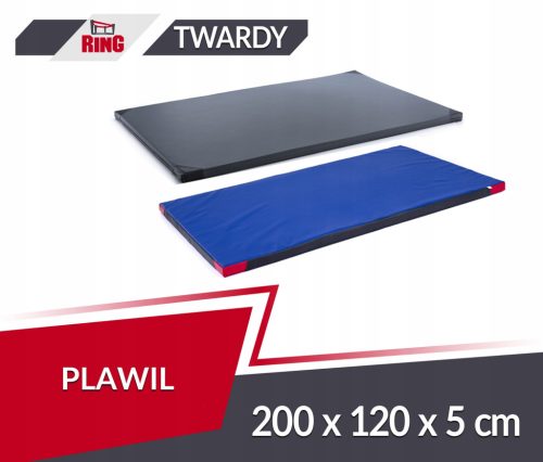  Gymnastikmatratze 200 x 120 x 5 cm PVC T120 + rutschfest grau