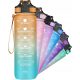  ETDW Sportflasche 1 l, mit Indikator-Trinkhalmen