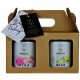  Geschenkset – Honig mit Himbeere 380 g + Honig mit Ingwer und Zitrone 380 g WŚ!