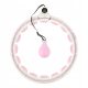  Hula-Hoop-Reifen mit Nieten HMS HHW06 Pink