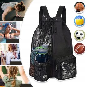    JUGEND-TRAININGSRUCKSACK MIT SCHNUR FÜR BASKETBALL-FUSSBALL