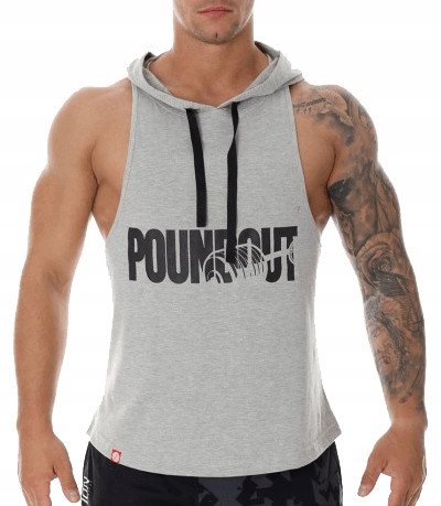  Poundout M ärmelloses Trainingsshirt, grau