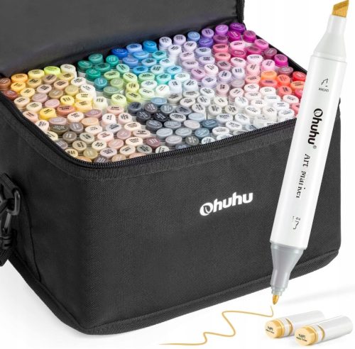  Ohuhu-Marker, 96 Stück, farbige Alkoholmarker, Kunstmarker