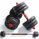  BITUMINAL DUMBS 20KG Hantelset 2 x 10KG Langhantelstange Solides Training